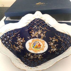 Chech republic original cobalt dish